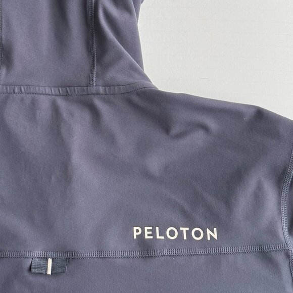PELOTON Fourlaps Men's XL Grey Front Zip With Hood Warm Up Jacket - Picture 11 of 14